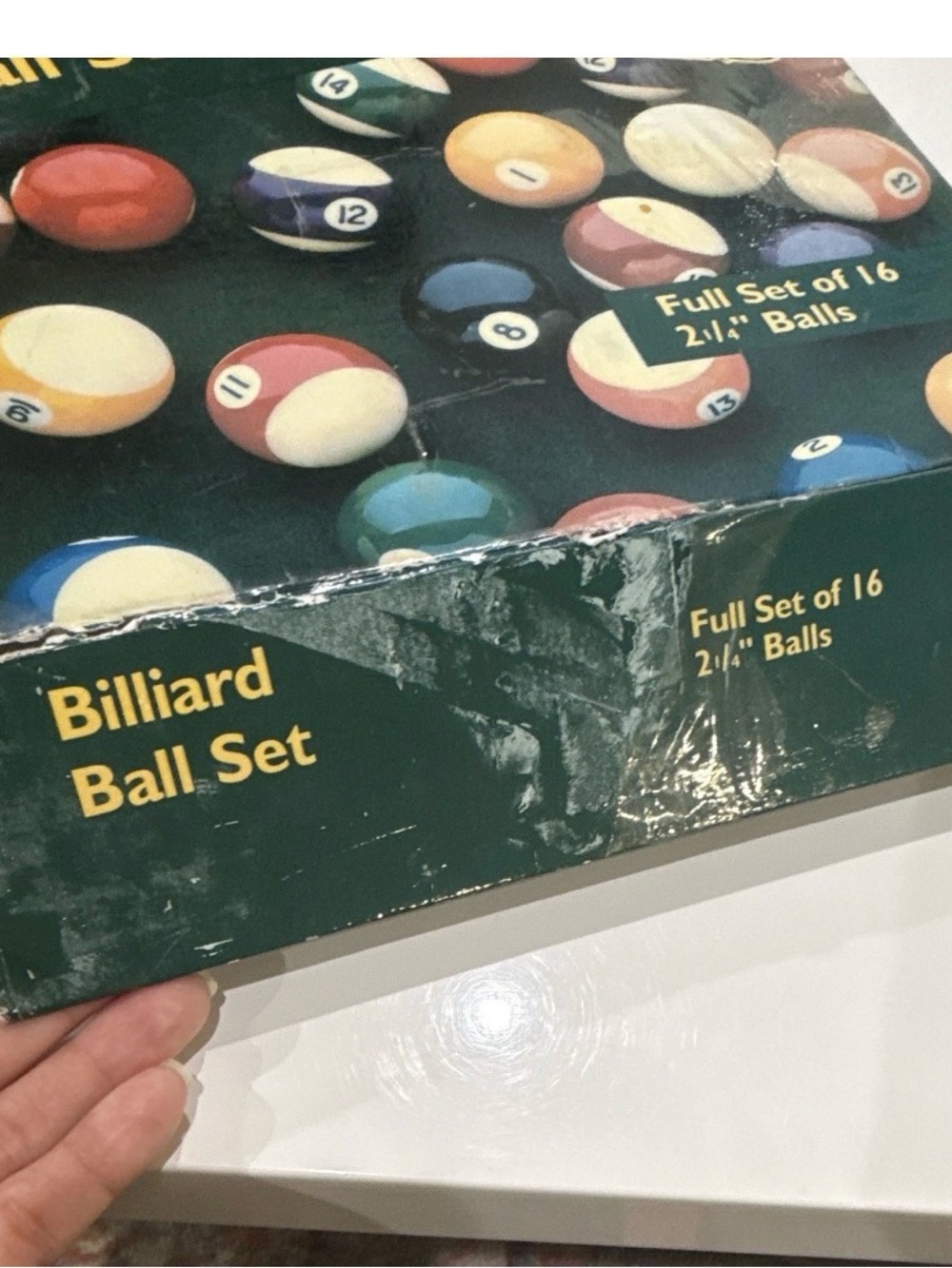 Billiard Ball Set & Acrylic Pool Rack - Picture 5 of 7